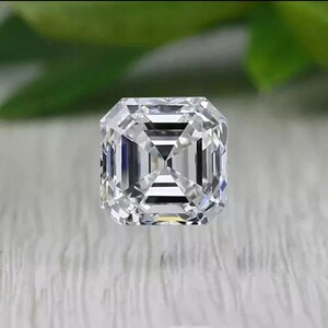 2pcs 6.5X6.5 MM Asscher Cut Lab-created Diamond – IF Clarity, GIE Certified Jewelry make