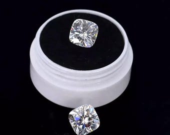 Diamante de 5 x 5 mm de talla cojín creado en laboratorio, claridad IF, certificado GIE, piedra suelta para joyería