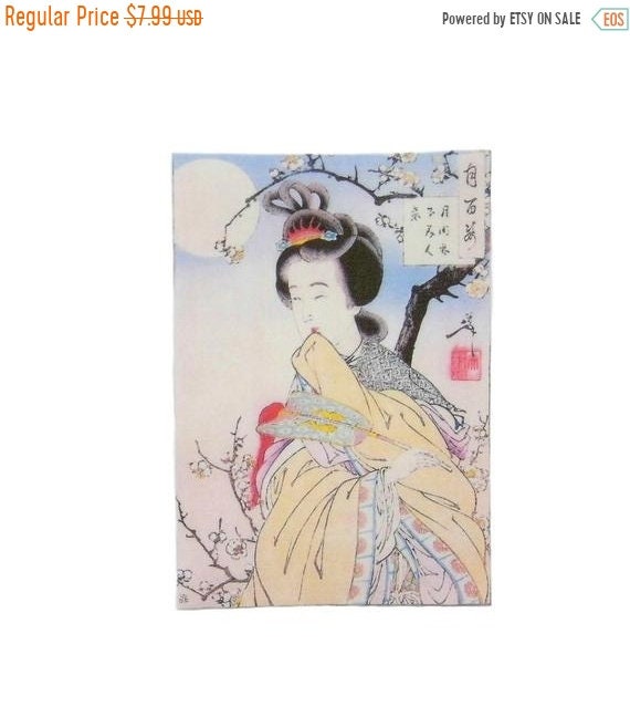 Geisha Kimono Iron on Patches Patch Japanese Lady Cotton Fabric DIY Craft Tshirt