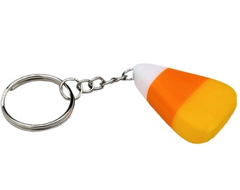 Llavero de maíz dulce, llavero de maíz dulce de Halloween, dije de maíz dulce, maíz dulce kawaii