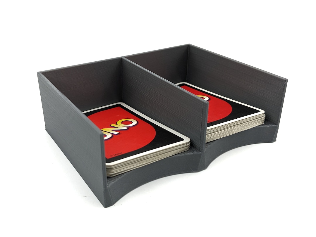 Double Deck Card Holder, Game Card Draw, Deal and Discard Holder, Playing Card Deck Holder