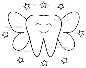 Tooth Fairy SVG, PNG, Cricut Cut File Bundle (Digital Download)