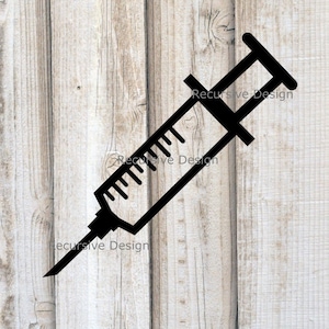 Syringe SVG, Syringe png, Syringe jpg, DIGITAL DOWNLOAD, Cricut, Beamo, Beambox, Glowforge File, Syringe Clipart, Syringe Clip Art