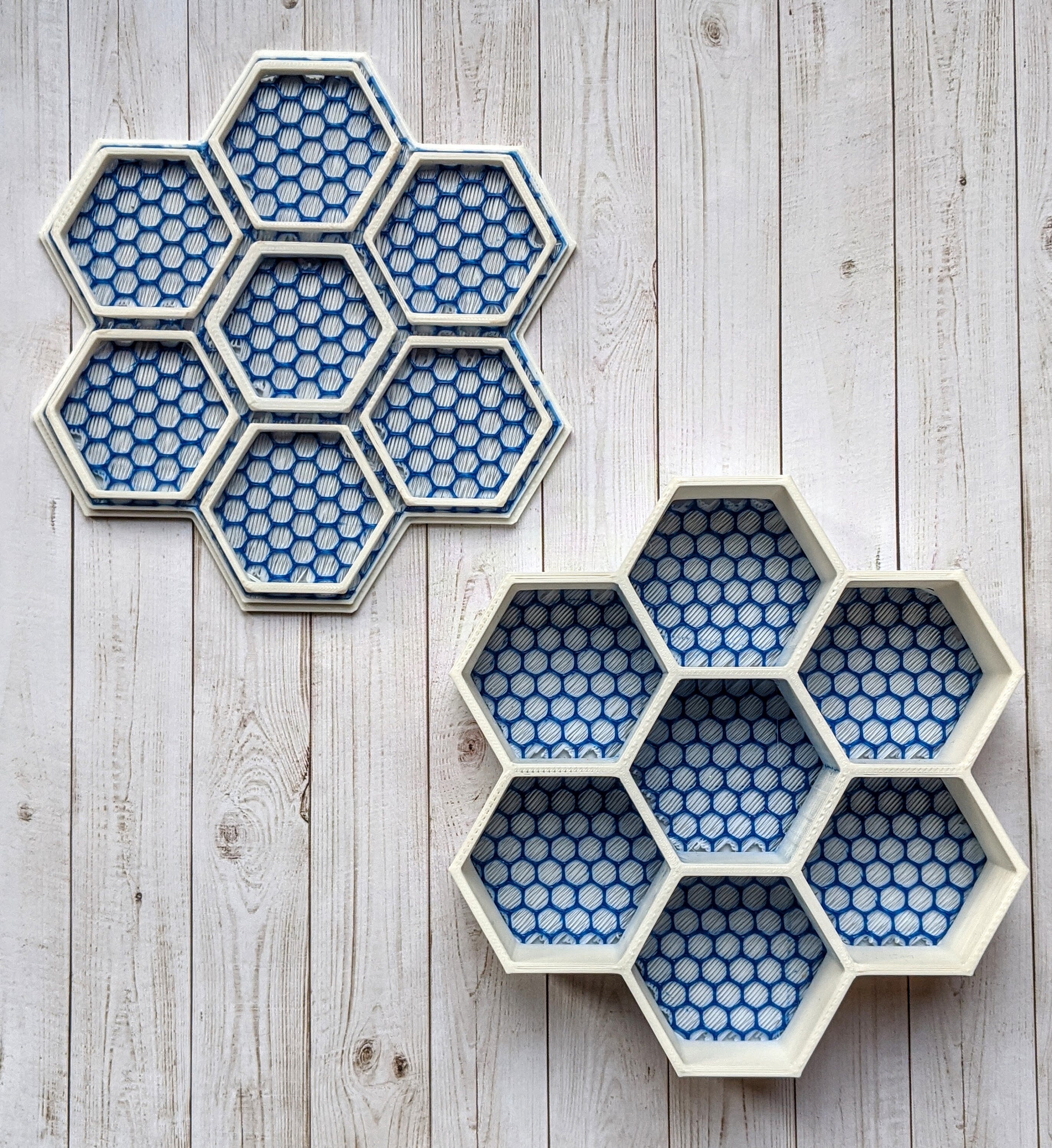 Boîte de Rangement d'artisanat, Boîte d'organisation, Conteneur Stockage à Compartiment Divisé, Hexa