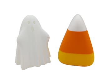 Candy Corn and Ghost LED Light Up Decor, Candy Corn Lamp, Ghost Lamp