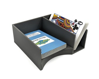 3D Printed Card Game Deck Holder STL File (Sleeved Cards)