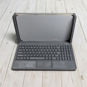 Porta biglietti da visita per laptop, porta biglietti da visita stampato in 3D, porta biglietti da visita per scrivania, espositore per biglietti da visita, organizer per scrivania da ufficio