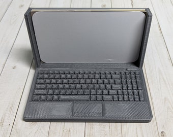 3Dプリント製ノートパソコン用名刺ホルダー、デスクオーガナイザー