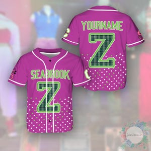 Disney Zed Zombies 3 Baseball Jersey, Zed Necrodopolis Football Jersey Shirt, Disneyland Halloween Cosplay Baseball Jersey, Zed Cosplay