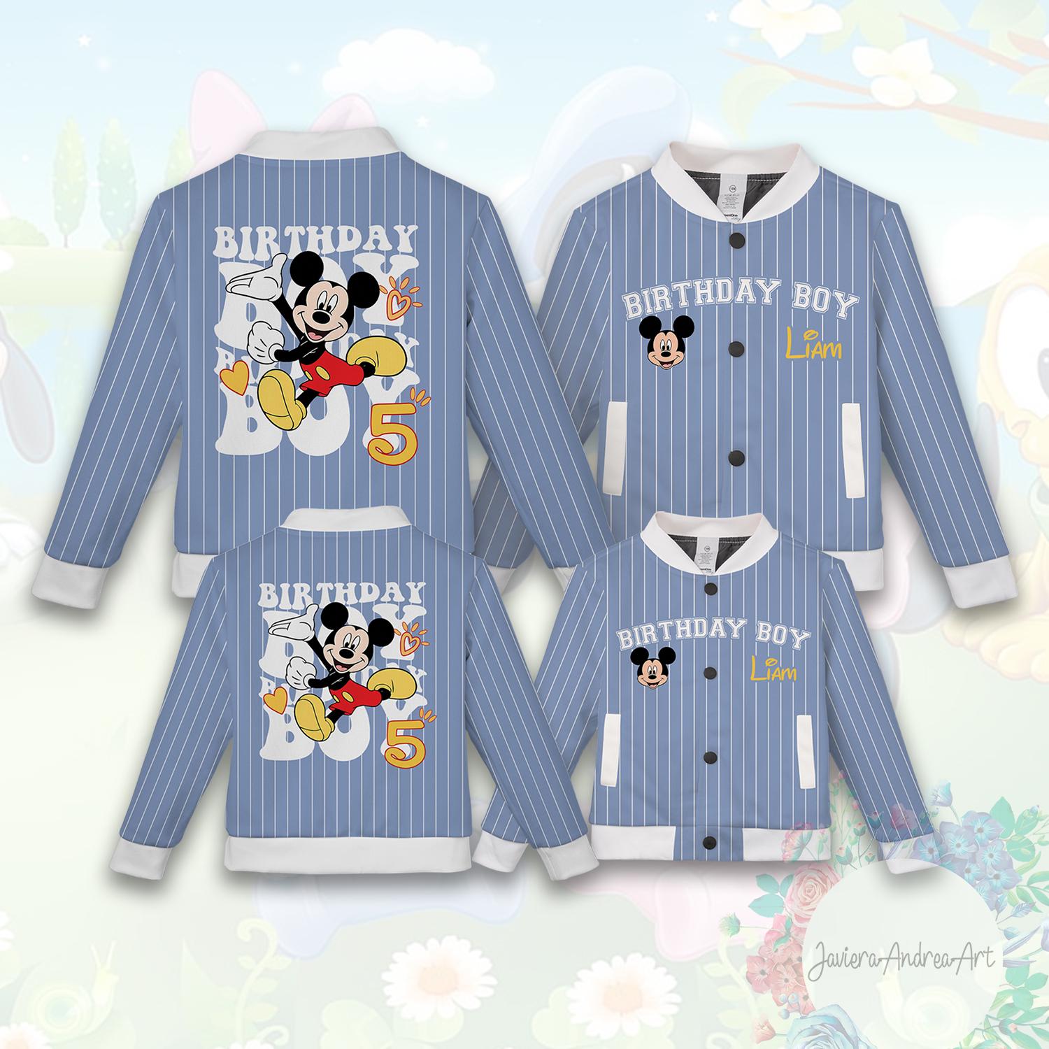 Discover Custom Mickey Birthday Boy Jacket, Disney Birthday Party Jacket, Birthday Jacket