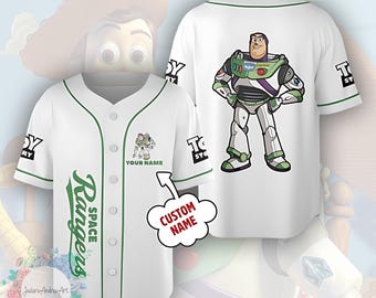 Toy Story Buzz Lightyear Baseball Jersey, Buzz Lightyear Baseball Jersey, Toy Story Shirt, Disney Character, Disney Buzz Lightyear Birthday