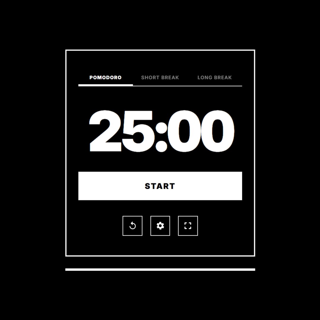Monochrome Minimalist Pomodoro Timer for Personal Use | Swiss Design ...