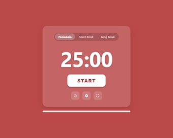Minimalistisk Pomodoro-timer för personligt bruk