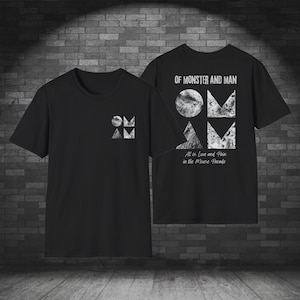 T-shirt unisexe et sweat à capuche vintage du groupe Monsters and Men, t-shirt graphique Of Monsters and Men, chemise pop, musique rétro, design inspiré