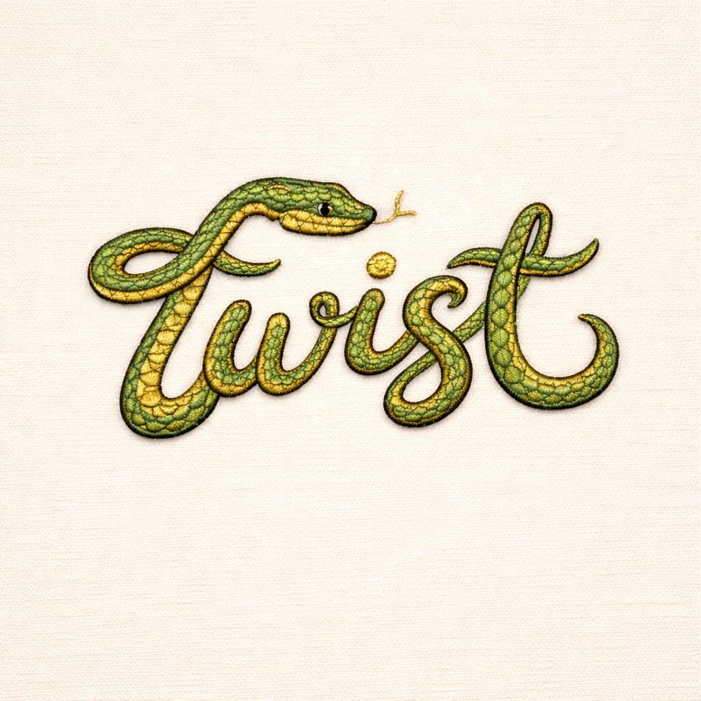 Simple Snake Lettering Snake Embroidery Design Twist Script Lettering Reptile Slither Gothic ...