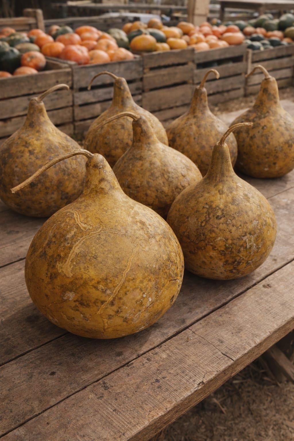Lot De 20 Gourdes Naturelles En Calebasse Sèche (courge) - Pour Artisanat, Bricolage Ou Décoration