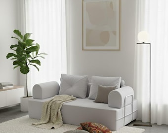 Luxury L-Shaped Sectional Sofa | Modern Coco Fabric Couch for Living Room | Comfortable & Stylish Corner Sofa | Best Sofa for Home Decor