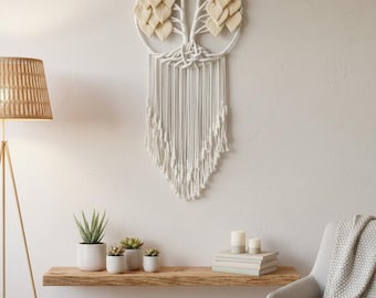 Handmade Macrame Tree of Life Wall Hanging: Boho Home Decor