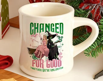 Taza de café con el musical Wicked Broadway, regalo para fanáticos del teatro