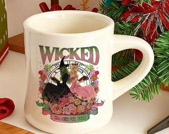 Taza de café con el musical Wicked Broadway, regalo para fanáticos del teatro