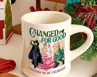 Taza de café con el musical Wicked Broadway, regalo para fanáticos del teatro