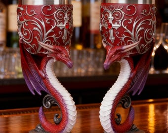 Jarra vikinga con dragón, jarra de cerveza medieval/jarra renacentista para hombre, regalo