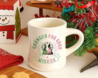 Taza de café con el musical Wicked Broadway, regalo para fanáticos del teatro