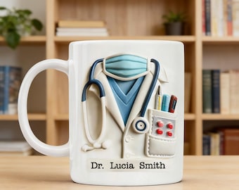 Personalized Doctor Mug – Custom Name Medical Appreciation Gift