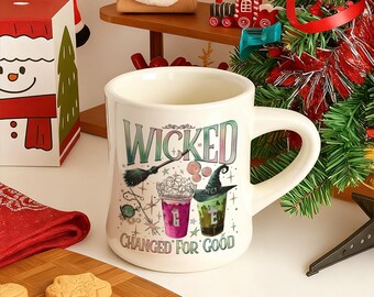 Taza de café con el musical Wicked Broadway, regalo para fanáticos del teatro