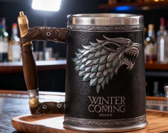GoT バイキング タンカード マグ 中世風ビアジョッキ | ルネッサンス マグ 男性へのギフト