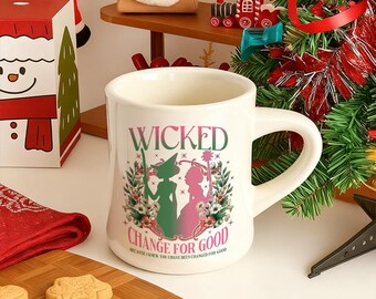 Taza de café con el musical Wicked Broadway, regalo para fanáticos del teatro