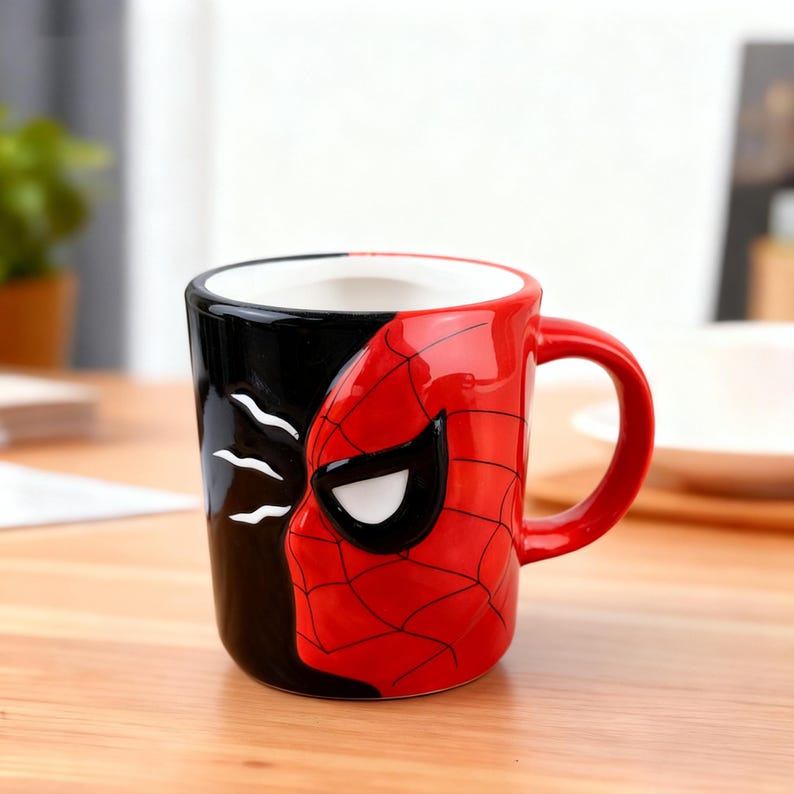 Marvel Deadpool Ceramic Mug, Superhero Gift Spider-Man (2)