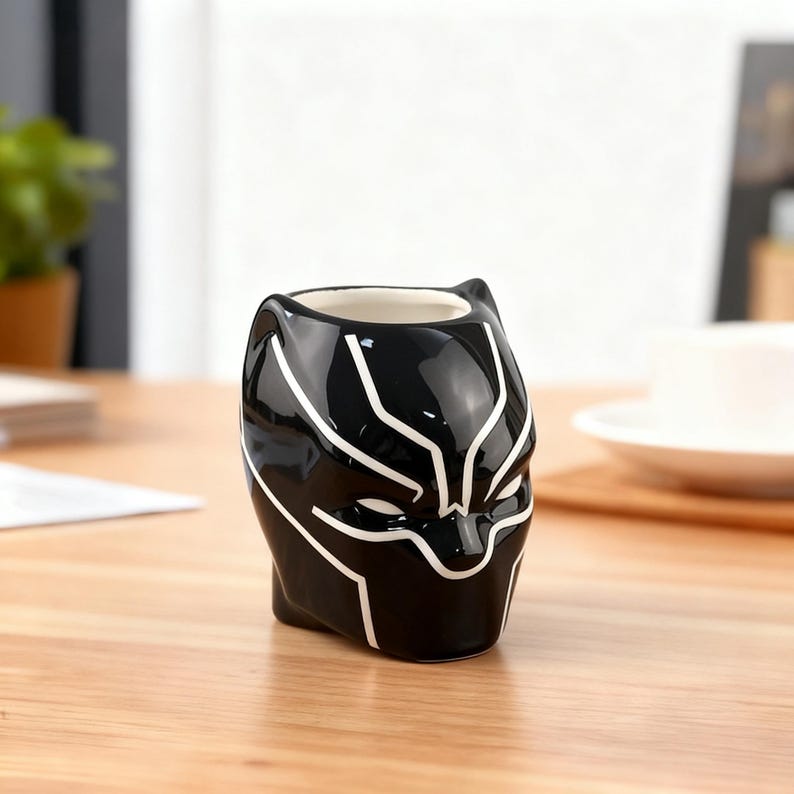 Marvel Deadpool Ceramic Mug, Superhero Gift Black Panther