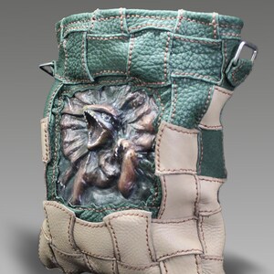Borsa a tracolla in pelle realizzata a mano con design a lucertola 3D con volant, piccola borsetta in vera pelle per telefono e oggetti essenziali, stile animale unico