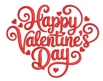 Disegno per ricamo a macchina per San Valentino