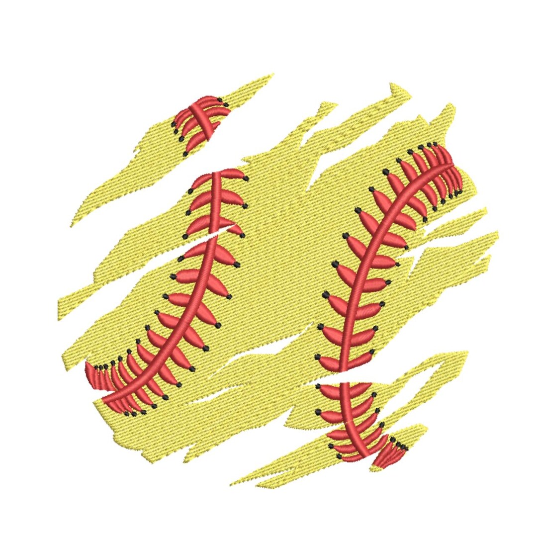 Distressed Embroid Softball Distressed Grunge Embroidery Design– Embroidery File - Etsy