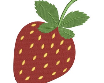 Stickmuster für Erdbeeren – Stickdatei