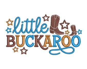 Little Buckaroo Embroidery Design– Western Kids Embroidery Design file