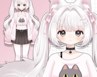 Premade Live2D Vtuber Model: Ready to Use, VTubeStudio Compatible