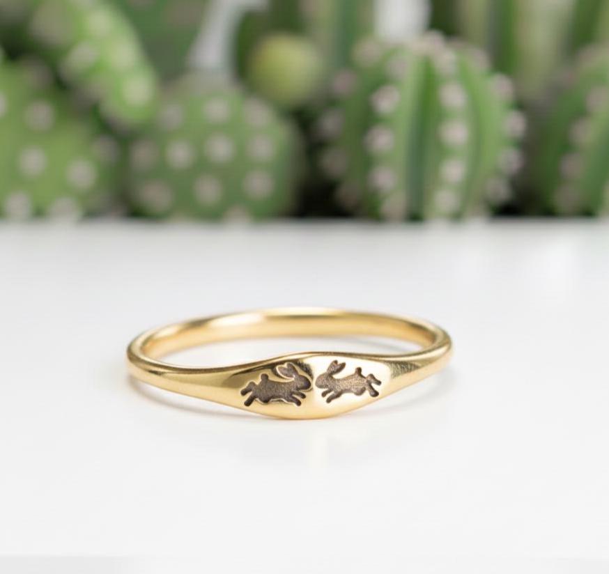 Bague Vintage Plaquée Or - Taille 57 (environ 17,3 Mm), Bijou Rétro élégant - Occasion Avec Traces D'usure