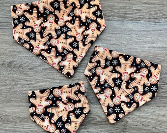 Gingerbread Elastic Dog Bandana