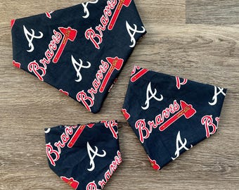 Atlanta Braves Baseball Elastic Dog Bandana