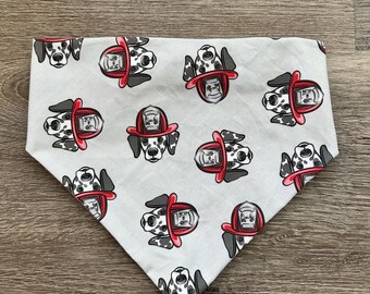Dalmatian Firefighter Elastic Dog Bandana