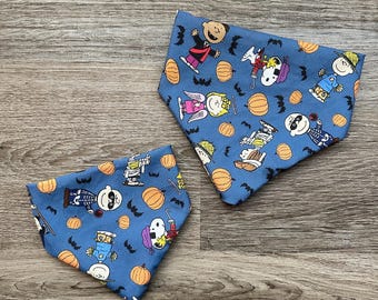 Charlie Brown Halloween Elastic Dog Bandana