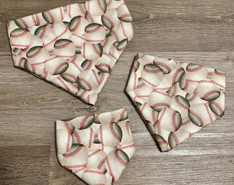 Baseball Elastic Dog Bandana