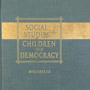 1952 Social Studies Teacher Book: Vintage Education History