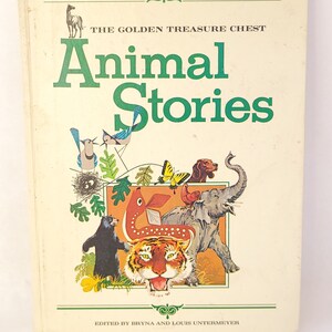 1968 Golden Treasure Chest: Vintage Animal Stories Book