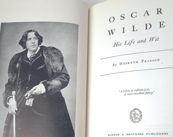 1946 Oscar Wilde: Su vida y su ingenio, de Hesketh Pearson - Primera edición - Tapa dura clásica