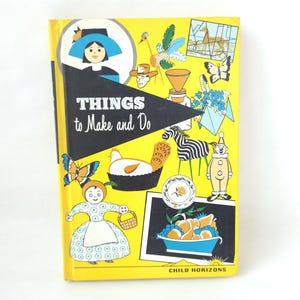 1967 Child Horizons Craft Book: Vintage Kids Activities by Esther Bjoland