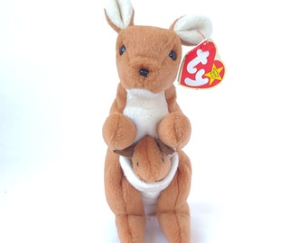 1996 Pouch the Kangaroo Beanie Baby With Tags Vintage - Main Image